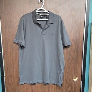 Boss Size XXL Grey Cotton Polo T-Shirt